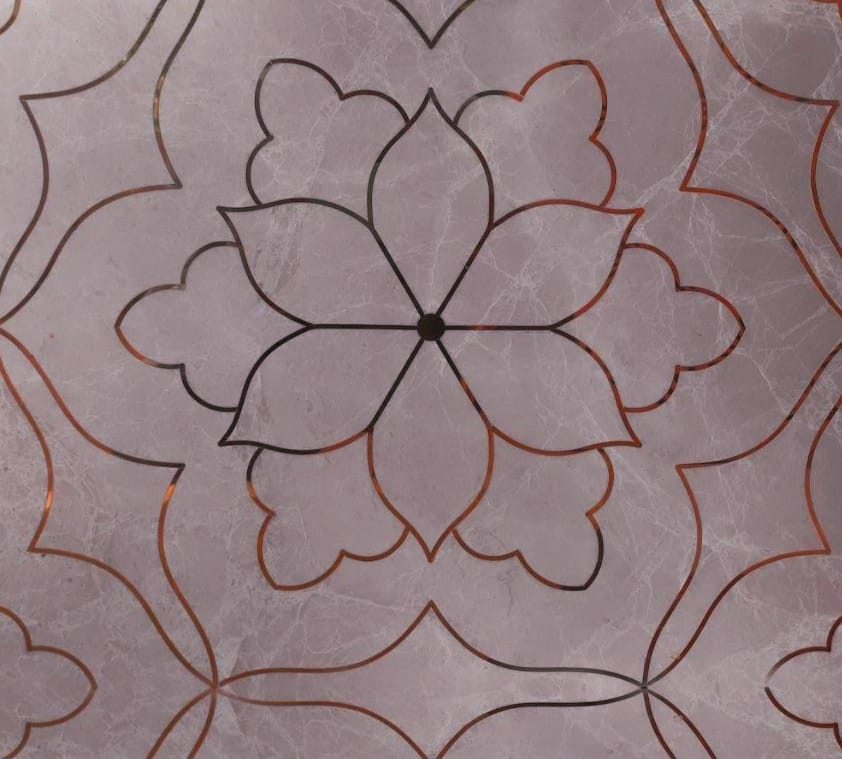 Brass inlay work design 3