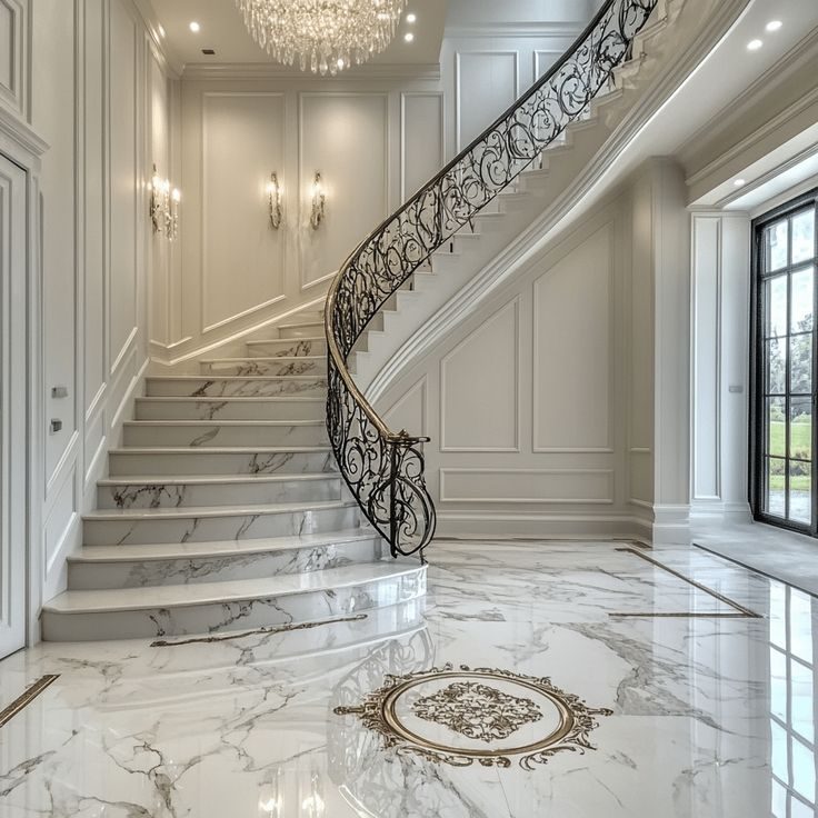 Marble flooring by Nexus Inlay Creation